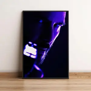Purple John Wick Movie Poster, Baba Yaga Action Film Art Print, Keanu Reeves Action Thriller Glossy Large Format Decor, Perfect Gift