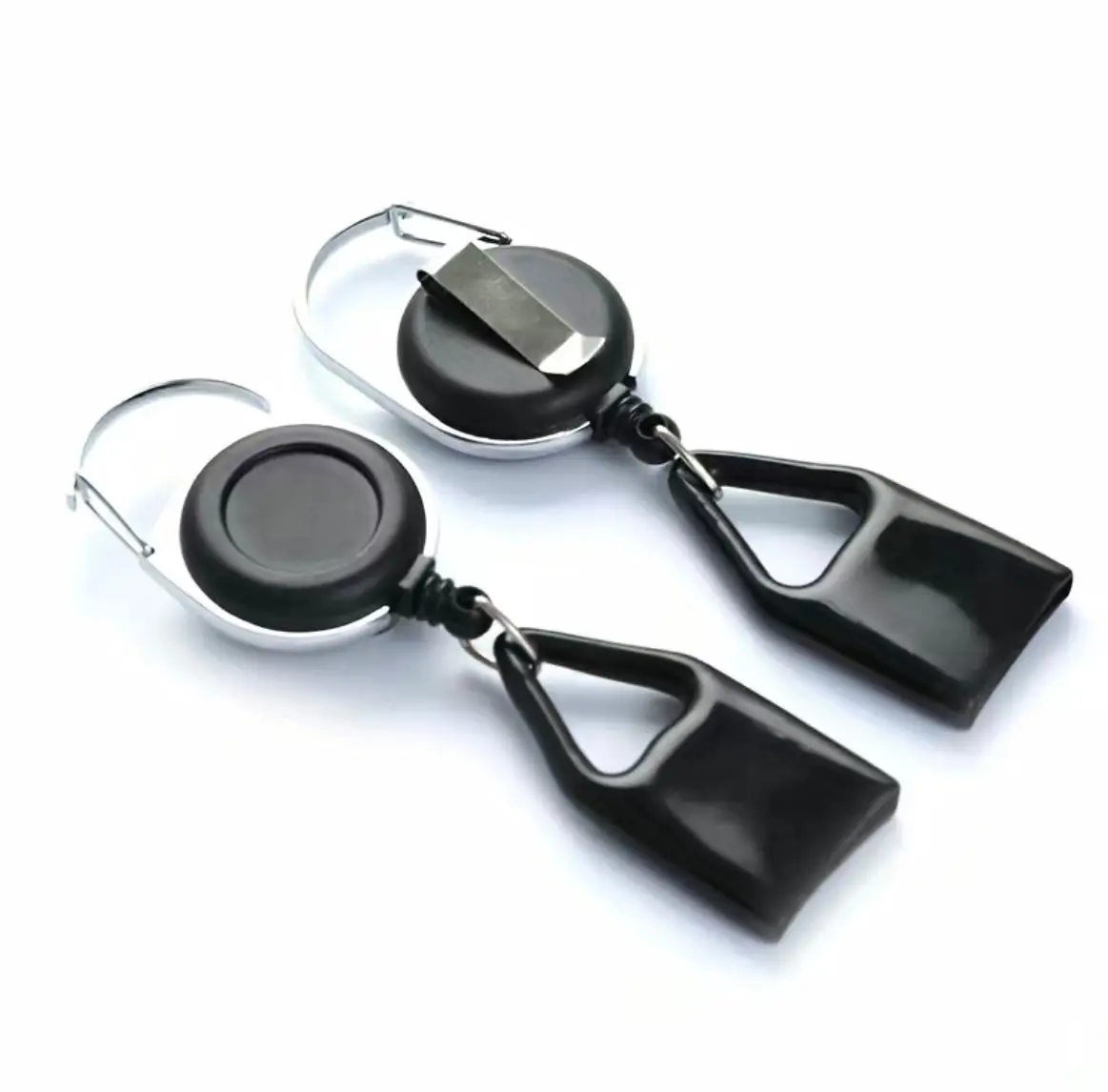 Lighter Leash Keychain, Casual Solid Plastic Retractable Holder with Belt Clip, Fashion Accessory, 1 Piece - Random Color, Portable