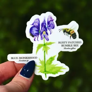 Bumblebee Sticker- thick, high-quality vinyl, dishwasher tested, scratch and fade resistant, waterproof sticker