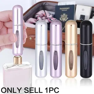 Mini Refillable 5ml Perfume Atomizer - Leak-Proof Travel Spray Bottle, TSA Approved Portable Accessory for Fragrance. Perfect Gift for Women, Men, Friends & Couples.