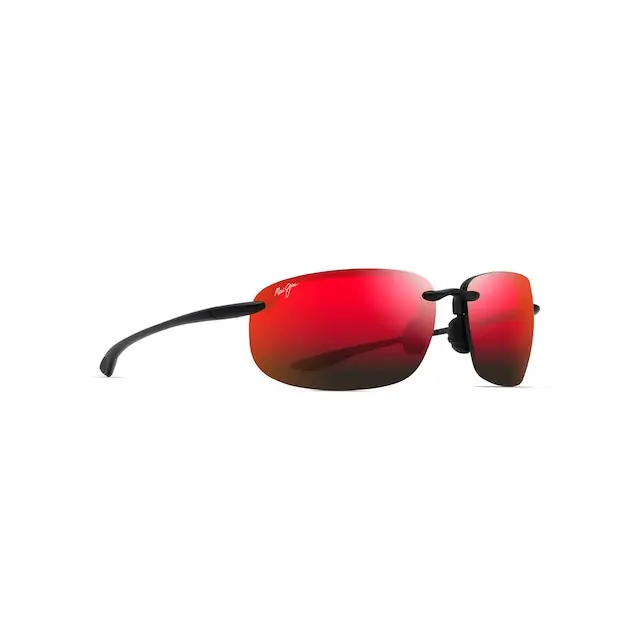 Maui Jim Ho'okipa Xlarge Sunglasses RM456-02A Matte Black Frame HAWAII LAVA Lenses