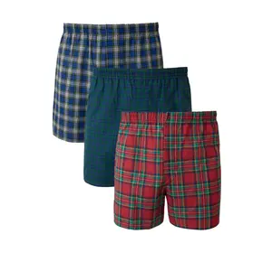 Hanes Men's Woven Boxers, 3 Pack