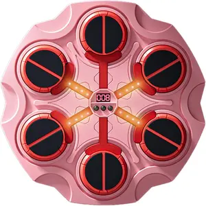 Music Boxing Machine Sports Toy, Intelligent Bluetooth wall-Mounted Children's Boxing Training Equipment, Training mat Toy with Boxing Gloves, Suitable for Boys, Girls, and Children