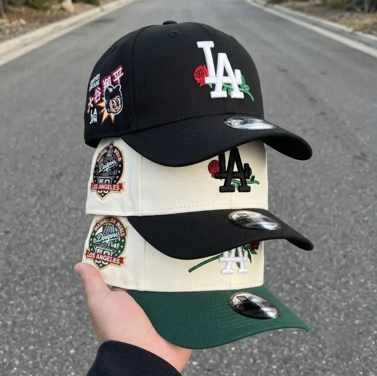 New Era MLB LA Dodgers 9FORTY Snapback Baseball Cap Premium Blue Undervisor Embroidered Logo Curved Brim Streetwear Hip Hop Retro Vintage Trucker Style Adjustable Sports Hat for Men Women TikTok Viral USA 2026