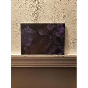 "Ideal" black and purple paint pour