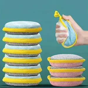 Double-sided Dishwashing Sponge, Household Cleaning Sponge, Kitchen Cleaning Tool for Hotel & Restaurant, Scrubber Sponge, Dish Sponges