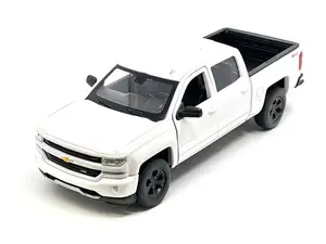 2017 Chevrolet Silverado - White (NEX) Diecast 1:24 Scale Model - Welly 24083WH