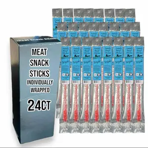 Beef Snack Sticks - Teriyaki - 24 Individually Wrapped - Amish Beef Sticks