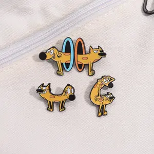 New Spring 2026 Brooch, 4 PCS Comic Cute Animal Fun Series Badge Pin, Cute Comic Brooch, Exquisite Accessory, Suitable for Backpack and Clothing Decoration, Exquisite Gift, Ideal for Gifting