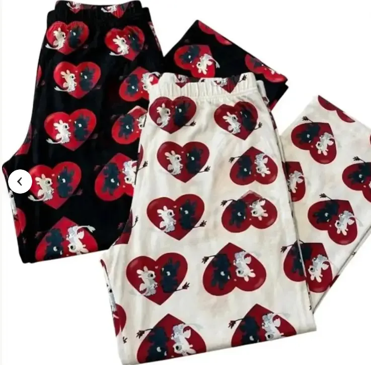 Couple Cozy Dragon Pajama Pants – Unisex Matching Sleepwear for Couples, Cute Dragon Print Lounge Bottoms for Relaxing Nights