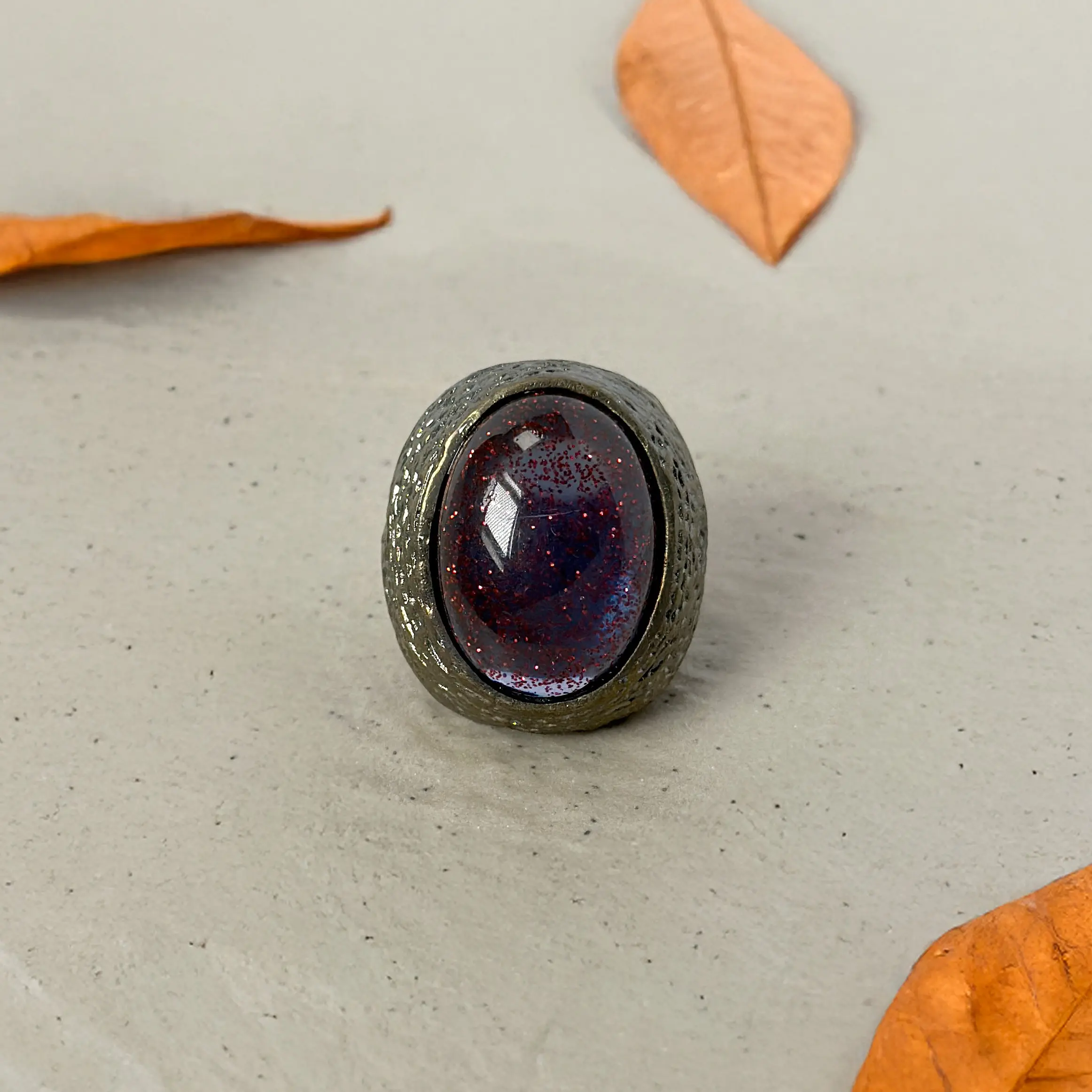 Mystic Galaxy Statement Ring, Elegant Design, Trendy Jewelry