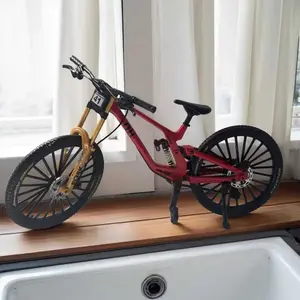 New Alloy Bicycle Model Simulation Mountain Bike Downhill Road Bike Ornament Gift Toy, Party Gift, Birthday Present, Easter Small Gift