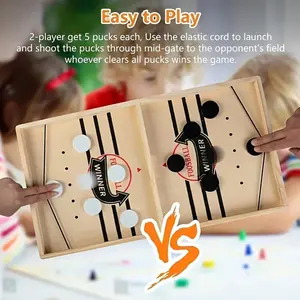 Quick Hockey Game, Hanging Hockey Game, Family Parent-Child Interactive Wooden Board Game, Birthday Gift, Fun Indoor Activity