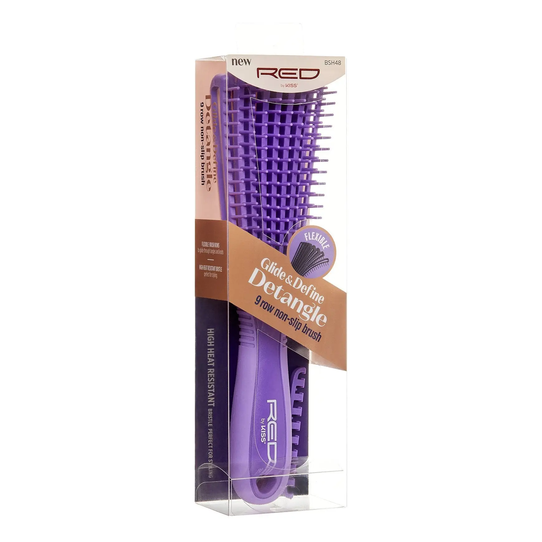 KISS - RED Glide & Define Detangle Brush