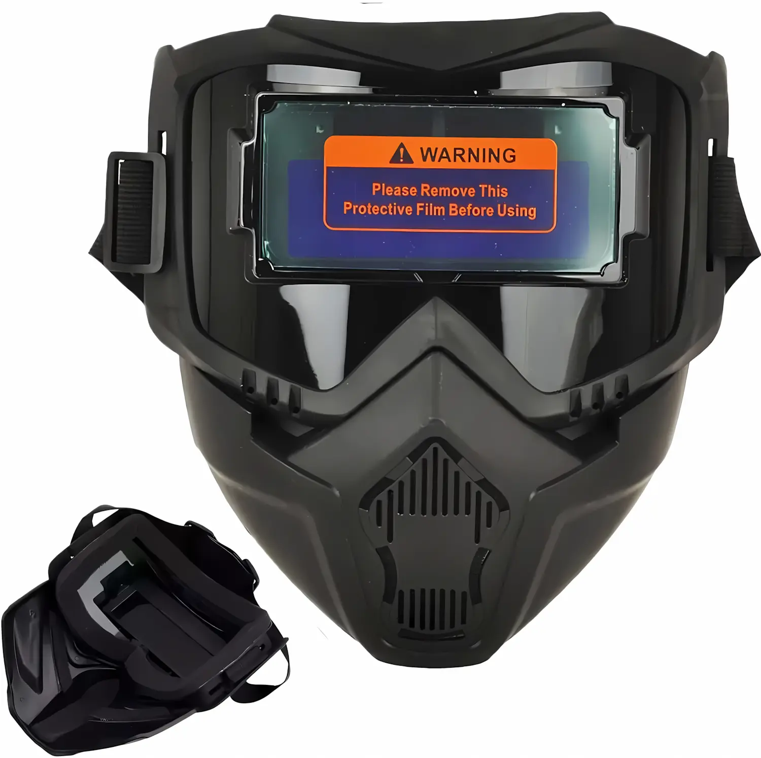 Auto-darkening welding helmet, professional true-color welding mask with a wide viewing lens, 0.1 ms fast shade switching, adjustable headgear, lightweight anti-glare face shield with UV/IR protection for TIG, MIG, and ARC welding, plasma cutting, grindin
