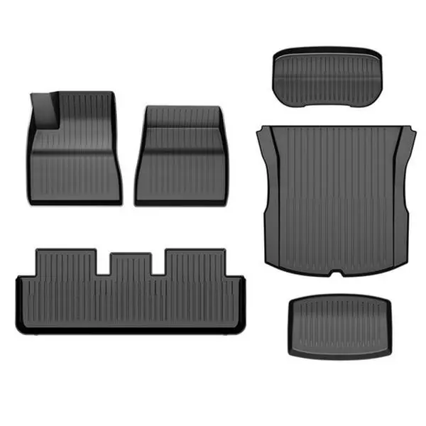 All Weather TPE Floor Mats With Cargo Liner Fit For 24-25 Tesla Model 3