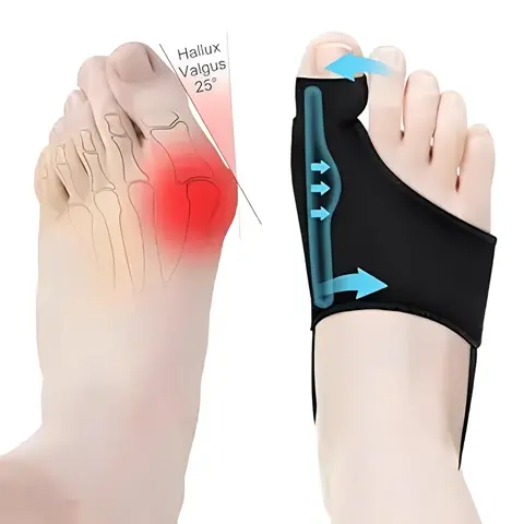 Bunion Corrector for Women & Men, Orthopedic Toe Straightener with Support - Large Toe Brace Manicure Tool for Hallux Valgus Pain Relief, Breathable Pads for Day/Night Use