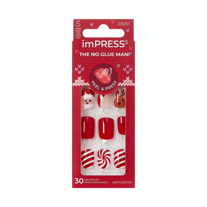 imPRESS Holiday Design Press On Nails - Frost Kiss