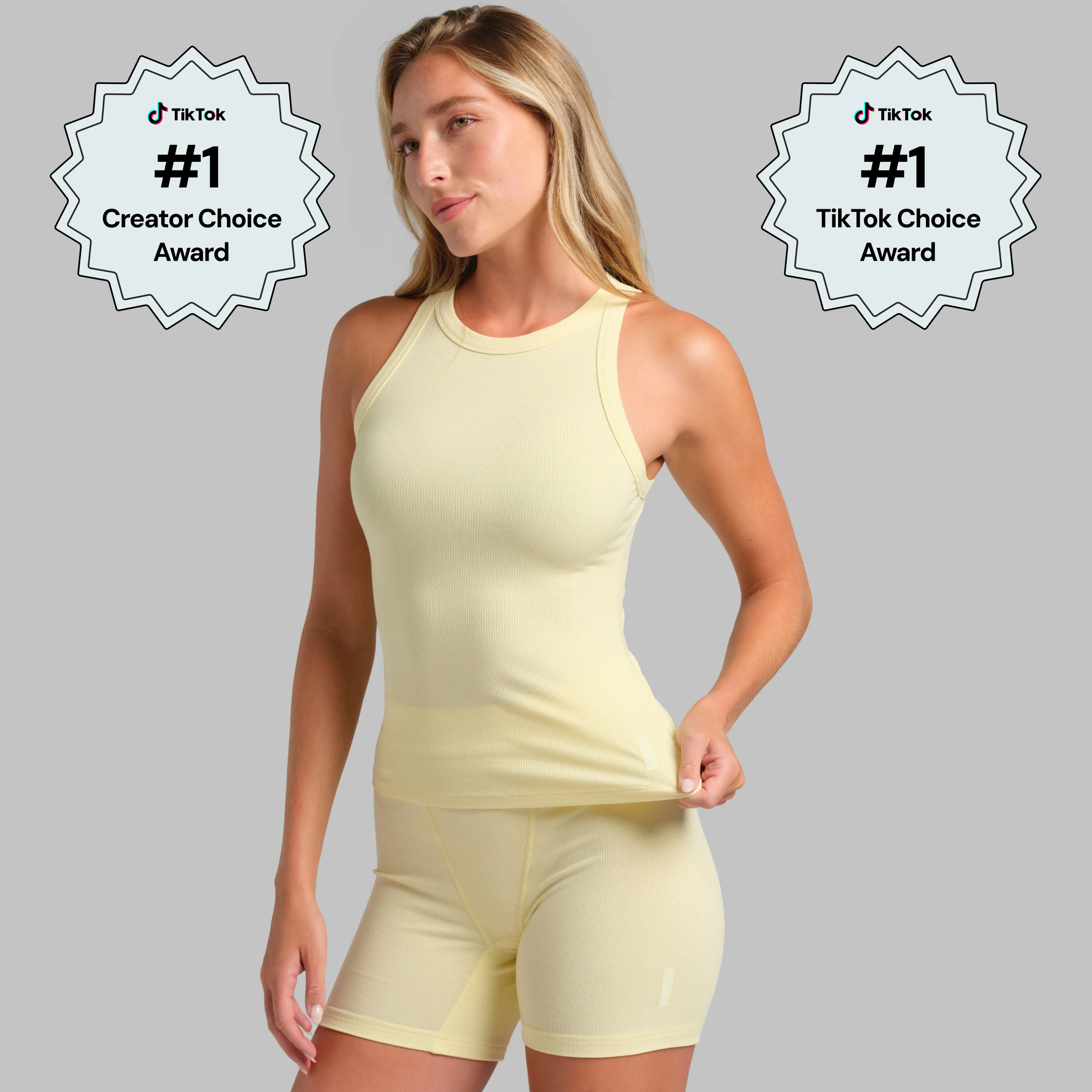 Comfrt | Rib Contour High Neck Tank | Soft Form-Fitting Stretch Tank Top Comfrt | Rib Contour High Neck Tank | Soft Form-Fitting Stretch Tank Top