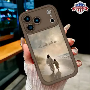 Christian Faith Beach Jesus Quote Aesthetic Case for iPhone 17 16 15 14 Pro Max 13 12 11 XR XS Plus Air Slim Shockproof Protective TPU Cover