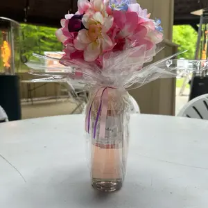 Wine Bottle Flower Bouquet