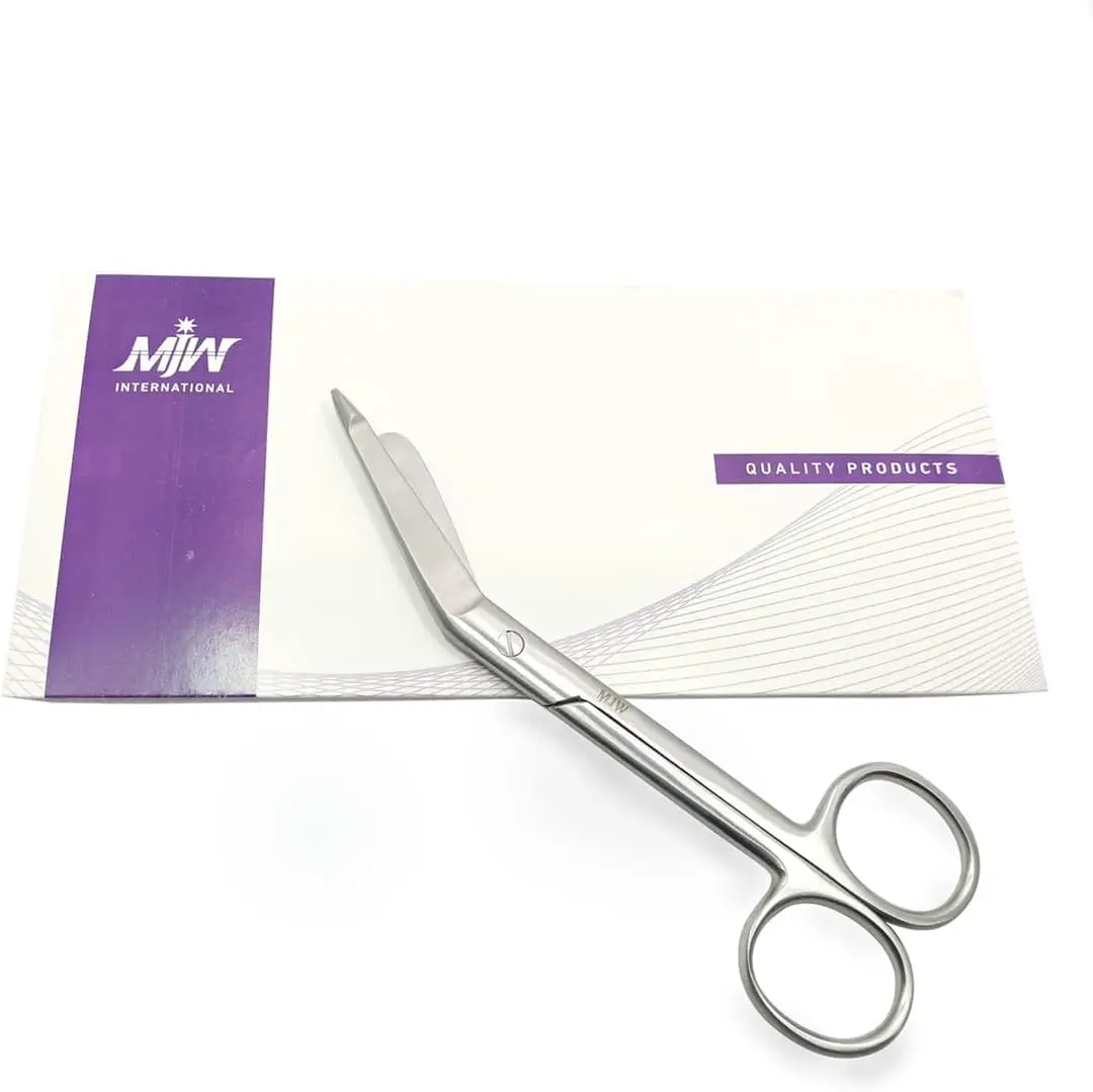 MJW Stainless Steel Scissors 5.5 Inch Sharp Edge Durable Lightweight Rust-Resistant Comfort Grip for Home Office Craft and Everyday Cutting Tasks Supplies