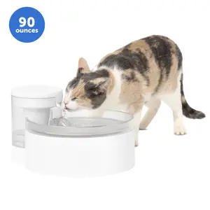 PetSafe Outlast Pumpless Hydropspin Water Fountain 90 oz Water Filter Included, pet water fountain, automatic water dispenser, filtered drinking station, cat hydration, dog hydration, pumpless design, fresh water, pet supplies