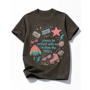 Plus/Reg Short Sleeve "Please Be Patient ..." Graphic Tee