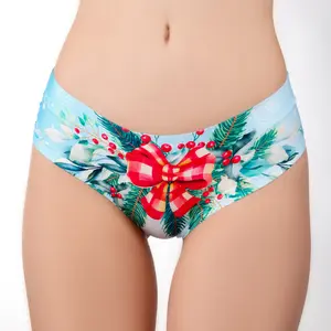 Memème Women’s Ultra-Comfortable YOUR CHRISTMAS - Bouquet - Panties | Breathable Cotton Crotch, Stretchy Fit