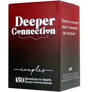 Couples Card Game with 150 Deep Questions – Relationship & Conversation Starter Cards for Date Night, Intimacy, Trust & Communication – Romantic Game for Couples, Wedding, Anniversary Gift, Travel Size Couples Game for Adults