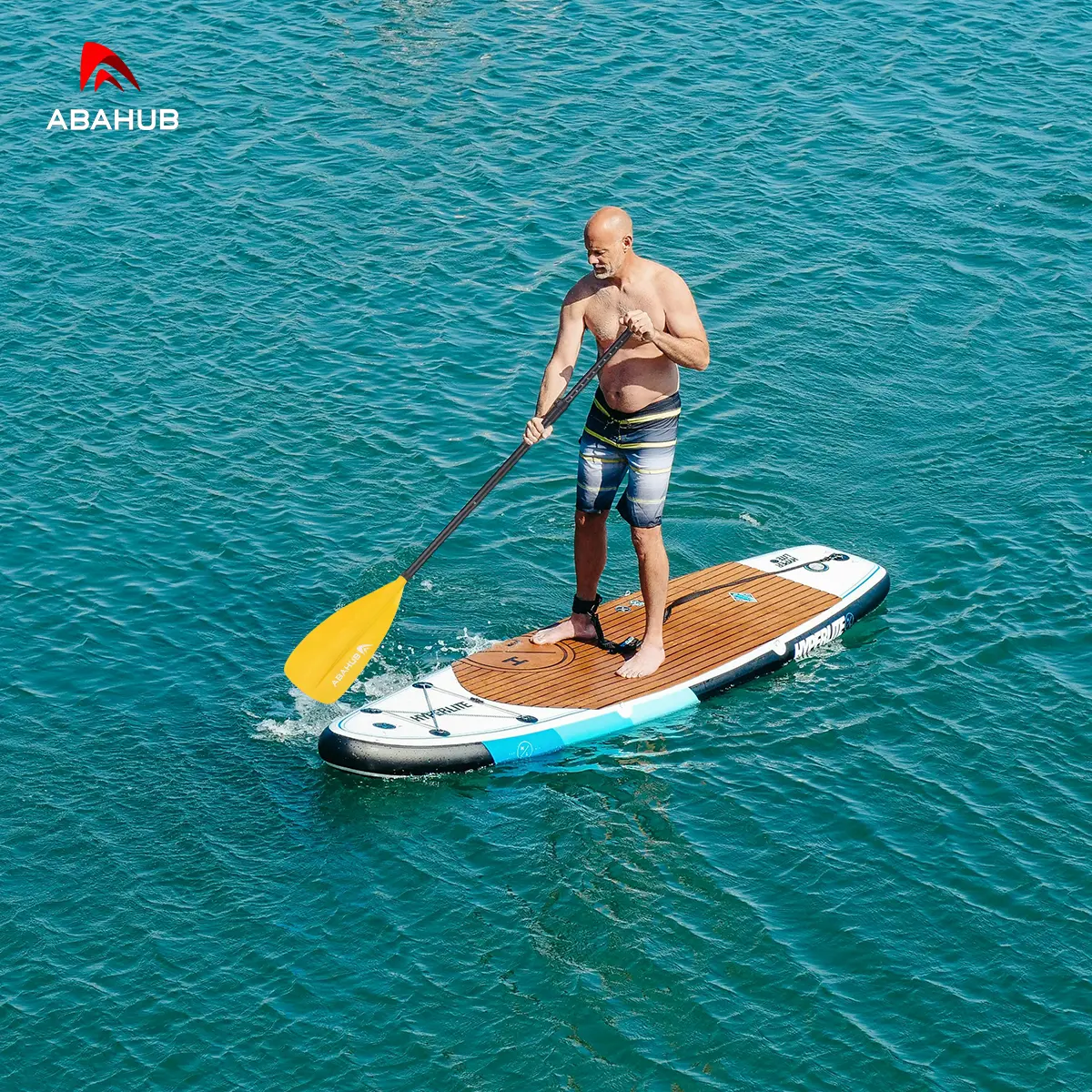 Abahub SUP Paddle - 3 Piece Adjustable Paddles - Lightweight Stand-up Paddle Oars For Paddleboard, Adjustable Aluminum Alloy Shaft 68" - 84", Plastic Nylon Blade