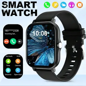 Smartwatch with Full Touch Screen, Multiple sports modes, Supports BT calls, message alerts, music player, Compatible with iOS & Android, Gift For Men and Women