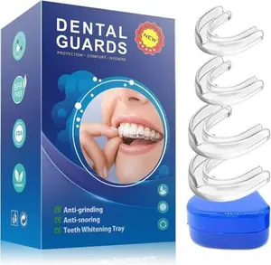 4 Pack Night Guards for Teeth Grinding,Sleeping Mouth Guard,Mouth Guard for Grinding Teeth at Night,Bite Guard for Teeth clenching Nighttime,Dental Guards for Grinding Teeth,mouthguard for Adults