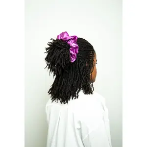 Orchid Purple Satin XL Scrunchie