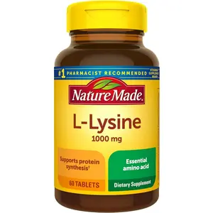 Nature Made L-Lysine 1000mg – Immune Support Supplement – 60 Tablets