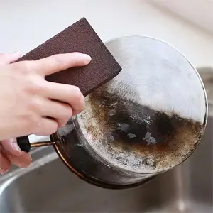 Three silicon carbide sponges, frosted magic sponge, cleaning sponge, magic sponge, pot bottom cleaning and descaling sponge, pot sponge brush, rust removal sponge