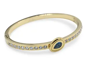 Blue Drop Bangle Elegant Statement Piece for Any Occasion