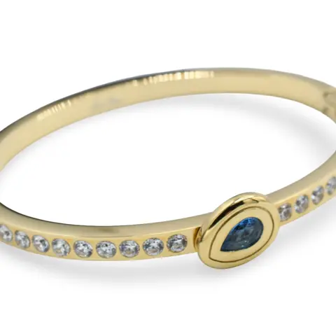 Blue Drop Bangle Elegant Statement Piece for Any Occasion