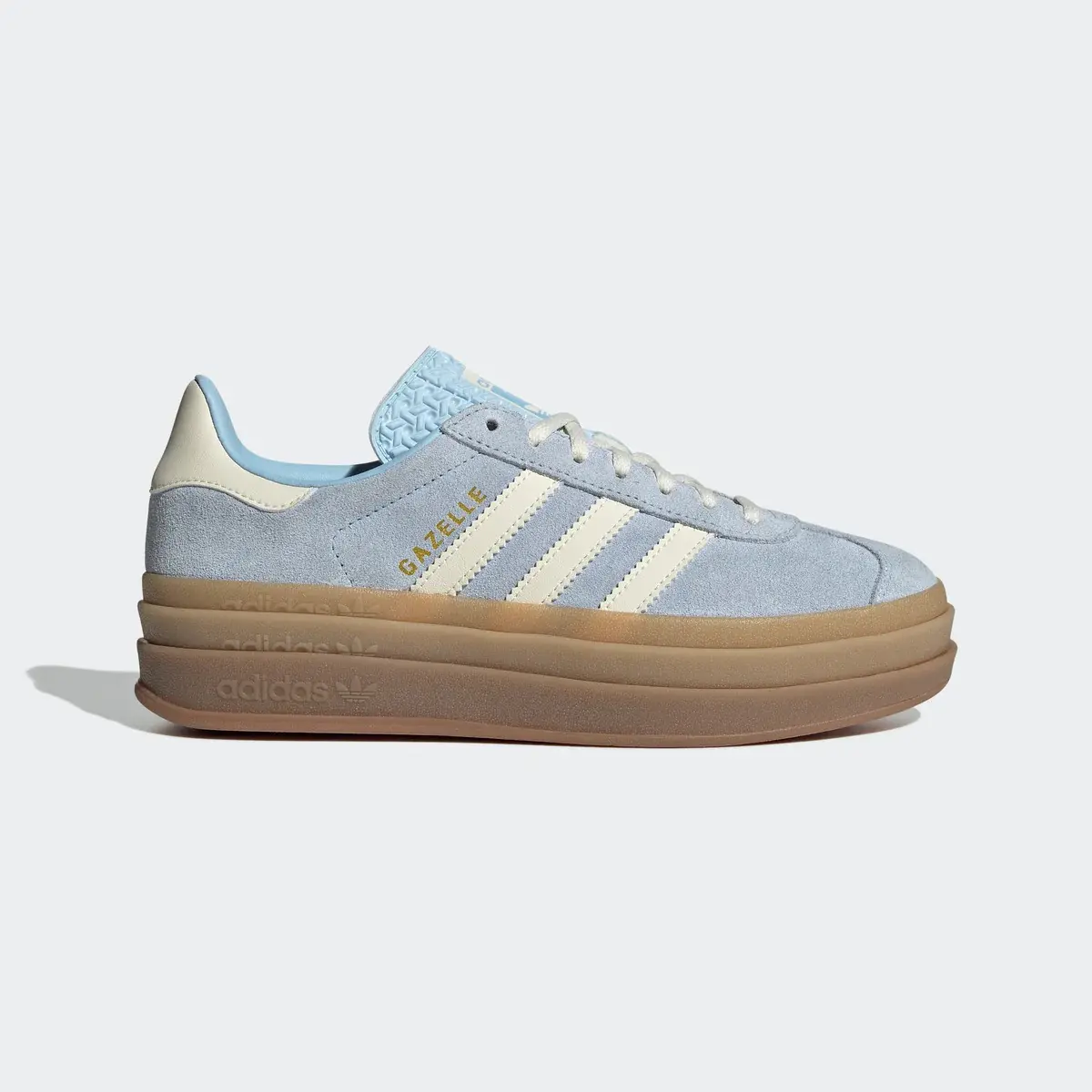 adidas Women's Gazelle Bold Shoes Clear Sky SKU: JQ7776 Trainer Casual Sneaker Women Sneakers for Women Running Shoes Gym Shoes Womens Trainers Soccer Casual Shoes