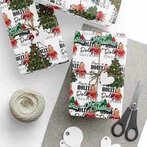 Vintage Dolly Parton Christmas Wrapping Paper, Festive Gift Wrap