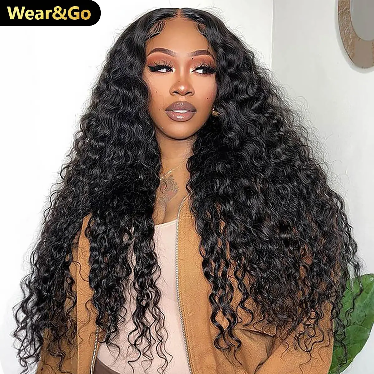 [Alice Live Only] OQ HAIR Water Wave Wear Go Wig Pre-cut 7x5 HD Lace Bleached Tiny Knots Glueless Wig With Pre-plucked Hairline