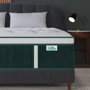 Luxury Gel Memory Foam Hybrid 5 Zone Pocket Spring Mattress In A Box Medium Firm Twin Full Queen King  12" 14" For Motion Isolation Edge Support