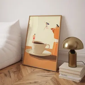 [SALE UP TO 50% + FREE SHIP] Coffee Adventure Print, Good Morning Coffee Poster, Espresso Wall Art, Coffee Lover Prints, Trendy Kitchen Poster, Wall Art poster