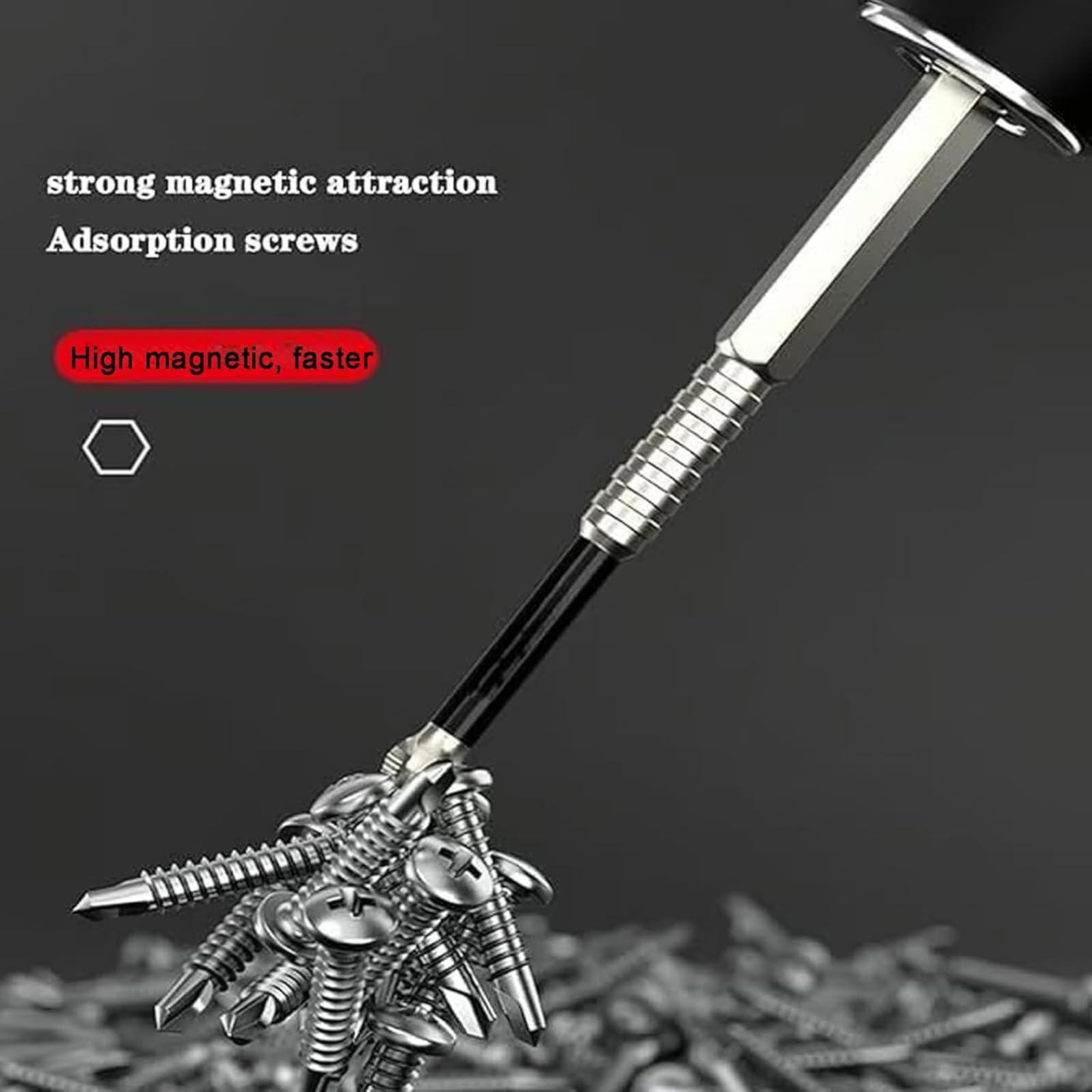 High-Magnetic Screwdriver Drill Bit, K5 High-Magnetic Drill Dit Set,Magnetic Durability Screwdriver Drill Bit Set, Anti Slip Magnetic Electric Screwdriver Set