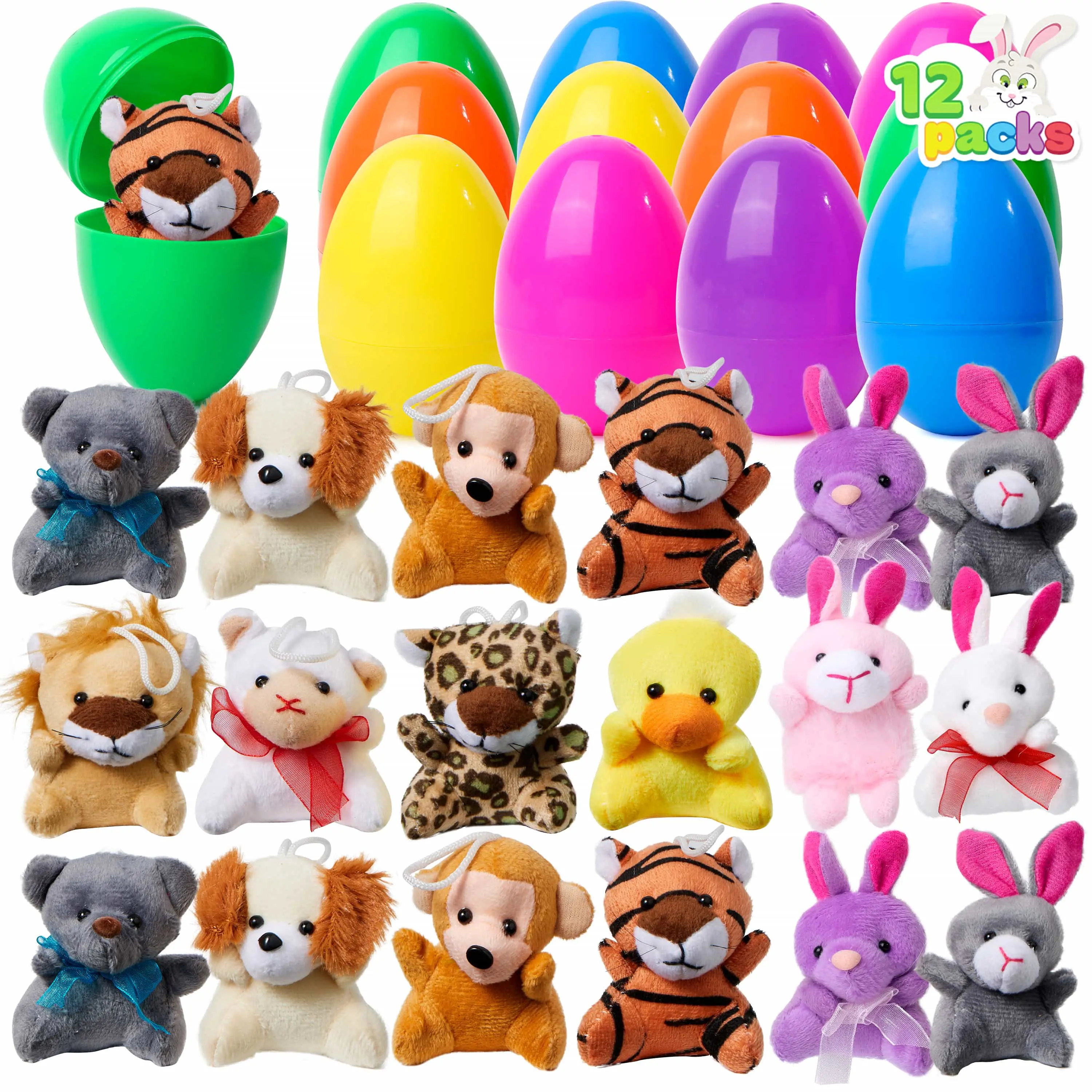12Pcs Animal Plush Toys