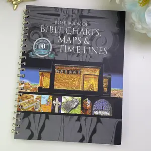 Rose Book of Bible Charts, Maps & Time Lines 10th Anniversary Expanded Edition - Christian Study Bible Reference Notebook & Book: Spiral Bound Biblical History Guide with Full-Color Maps, Charts & Timelines for Bible Study