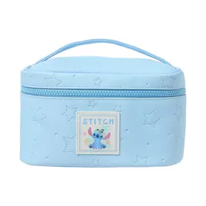 Disney Stitch Series Handheld Makeup Bag, Cute Character Cosmetic Pouch with Handle, Spacious & Easy-to-Clean for Daily Use | Christmas Gift, Holiday Haul