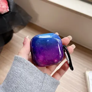 For Samsung Galaxy Case Starry Sky Marble Style Earphone Protective Case Compatible With Samsung Galaxy Buds 2/Pro/2 Pro/Live/FE Designed For Boys and Girls With