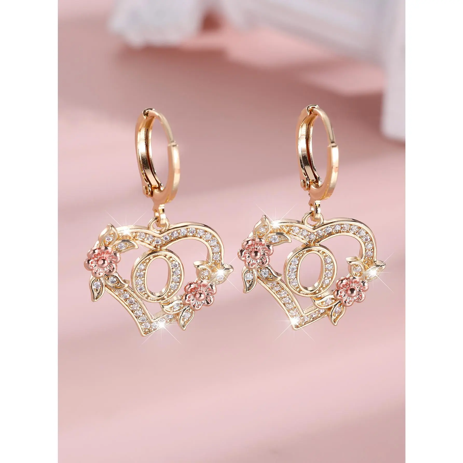 Gold+Rose Gold White Diamond O