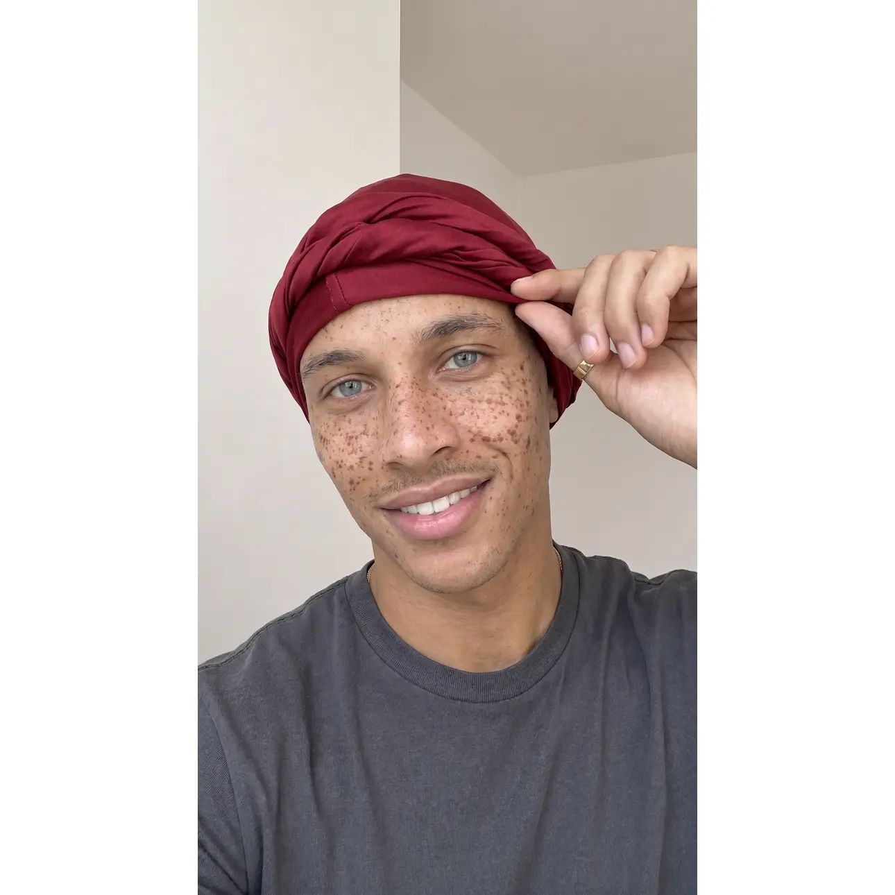The Reserved Men's Satin Wave Wrap — Pre-Wrapped Satin Headwrap for Men's Waves, Locs & Protective Styles